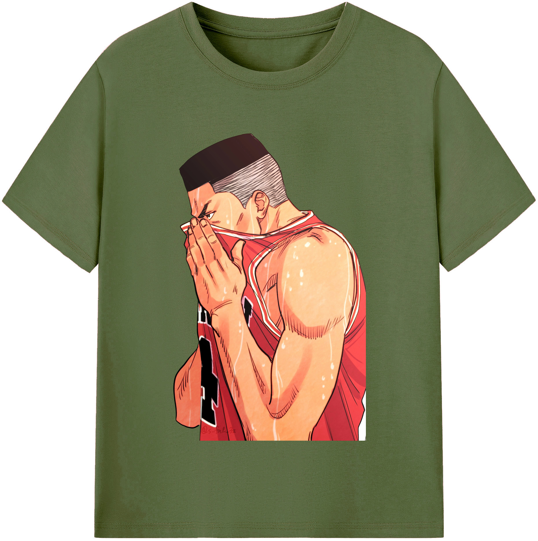 SLAM DUNK／スラムダンク 綿100％半袖Tシャツ（フロントプリント）